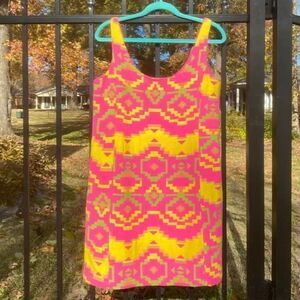 Judith March Neon Navajo Print Tank Dress NWT